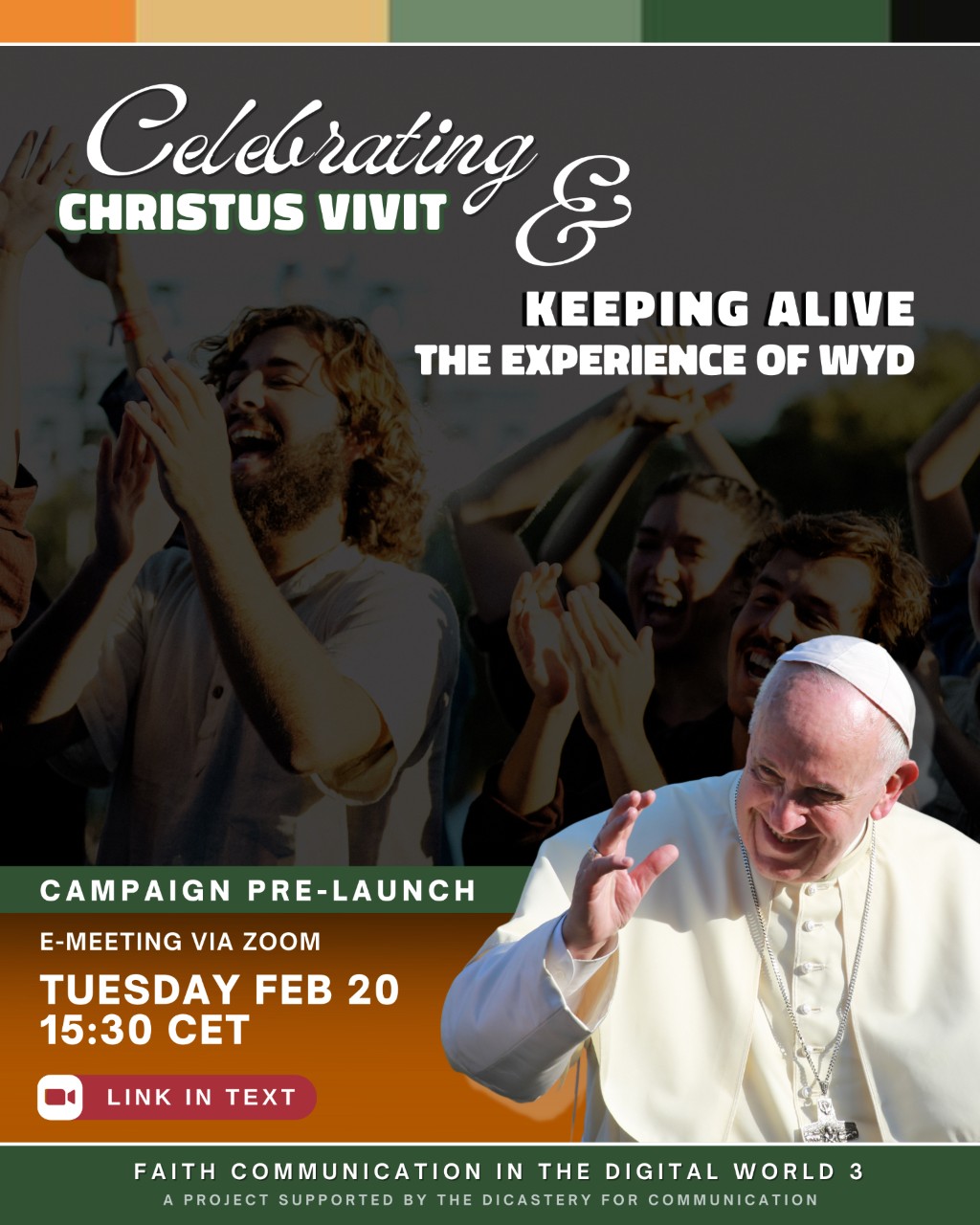 Celebrare Christus Vivit e mantenere viva l'esperienza della Giornata Mondiale della Gioventù